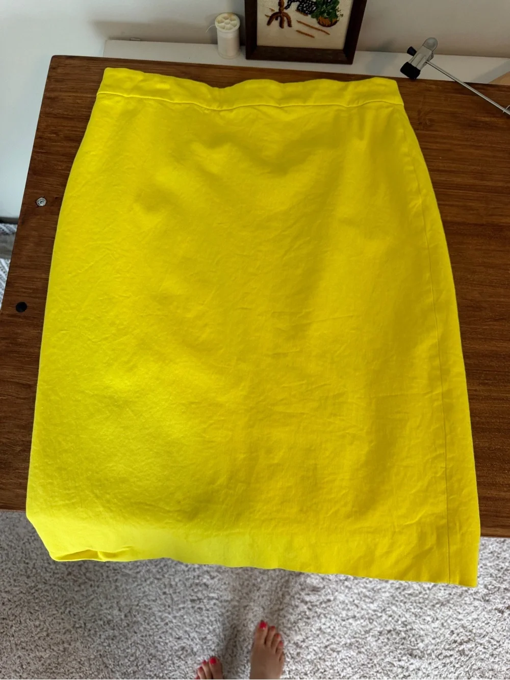J. Crew Bright Yellow Pencil Skirt